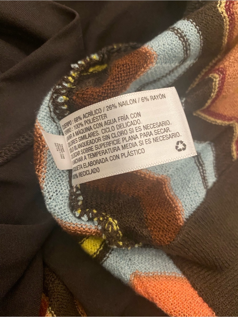 Missoni x Target Sleeveless Chevron Knit Midi Dress in Brown with Multicolor 1X - Picture 9 of 10
